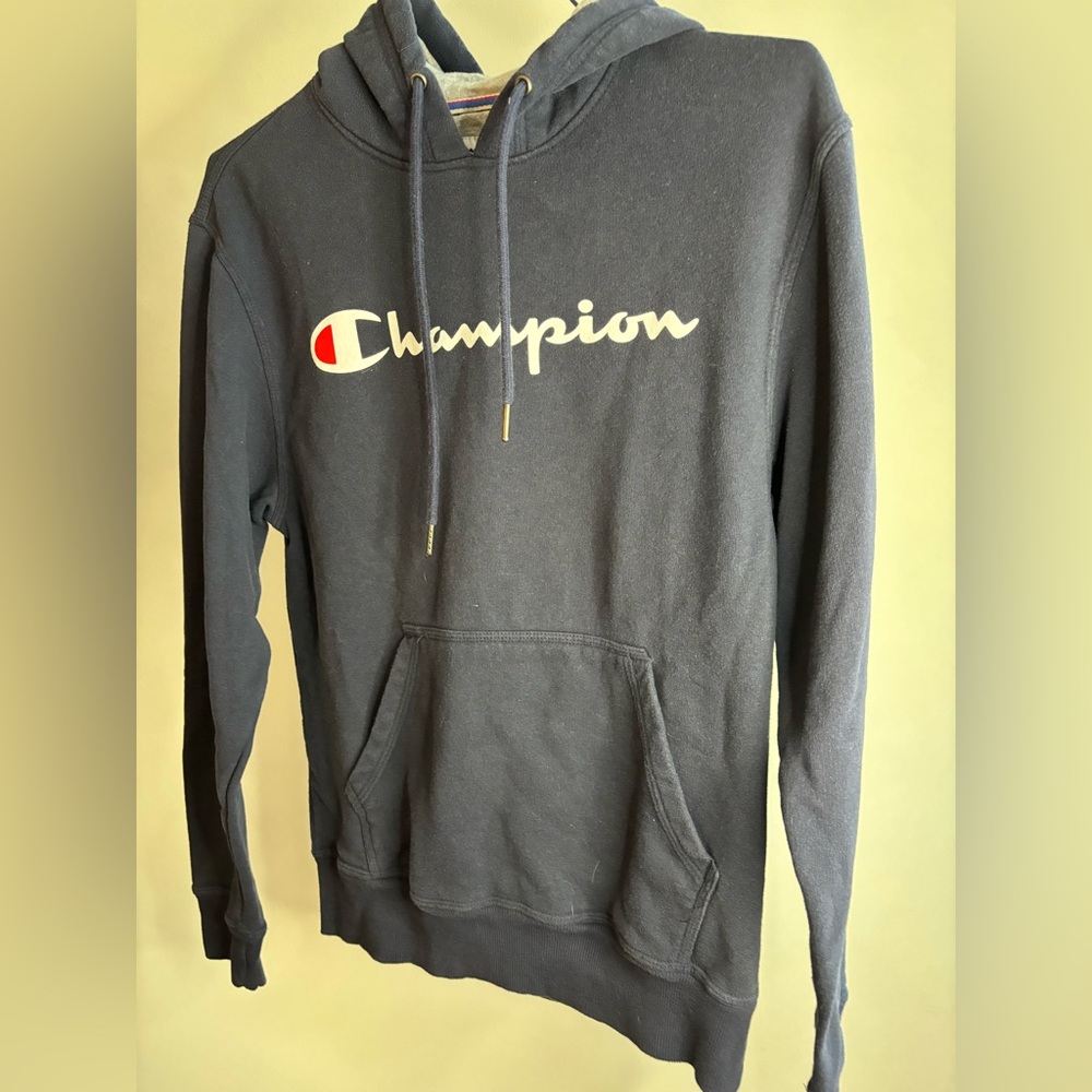 Navy Champion Hoodie, medium
